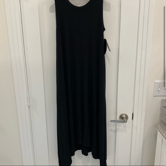 30-50% OFF BUNDLES! NWT MAGASCHONI BLACK KNIT TANK DRESS TUNIC POCKETS SIZE M - Picture 6 of 9
